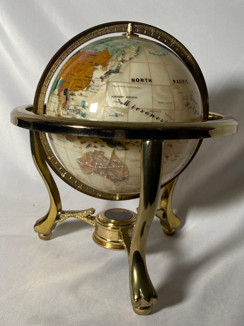 1155❣️ 天然石　地球儀　ヴィンテージ　風水