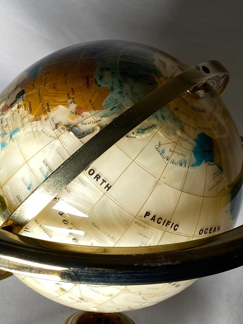 1155❣️ 天然石　地球儀　ヴィンテージ　風水