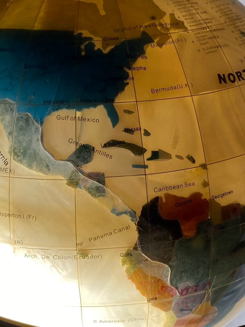 1155❣️ 天然石　地球儀　ヴィンテージ　風水