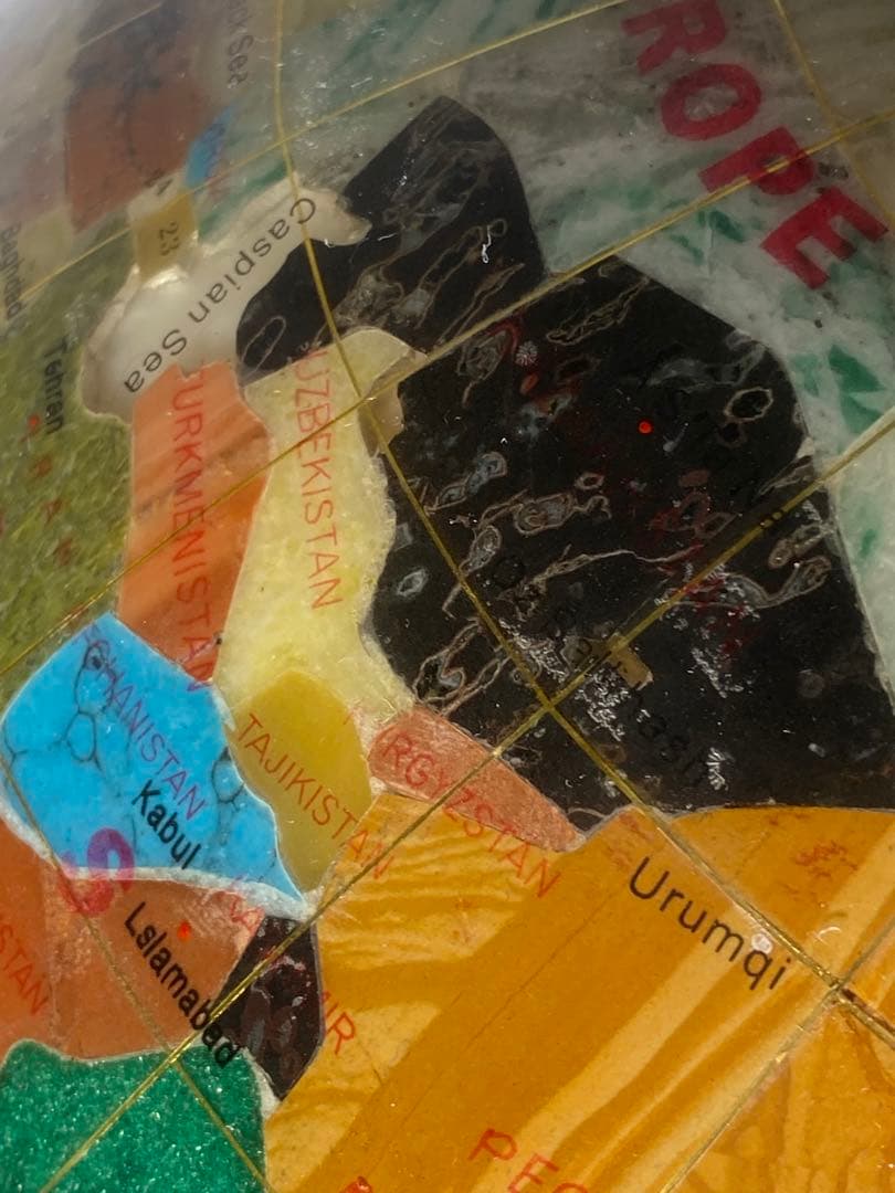 1155❣️ 天然石　地球儀　ヴィンテージ　風水