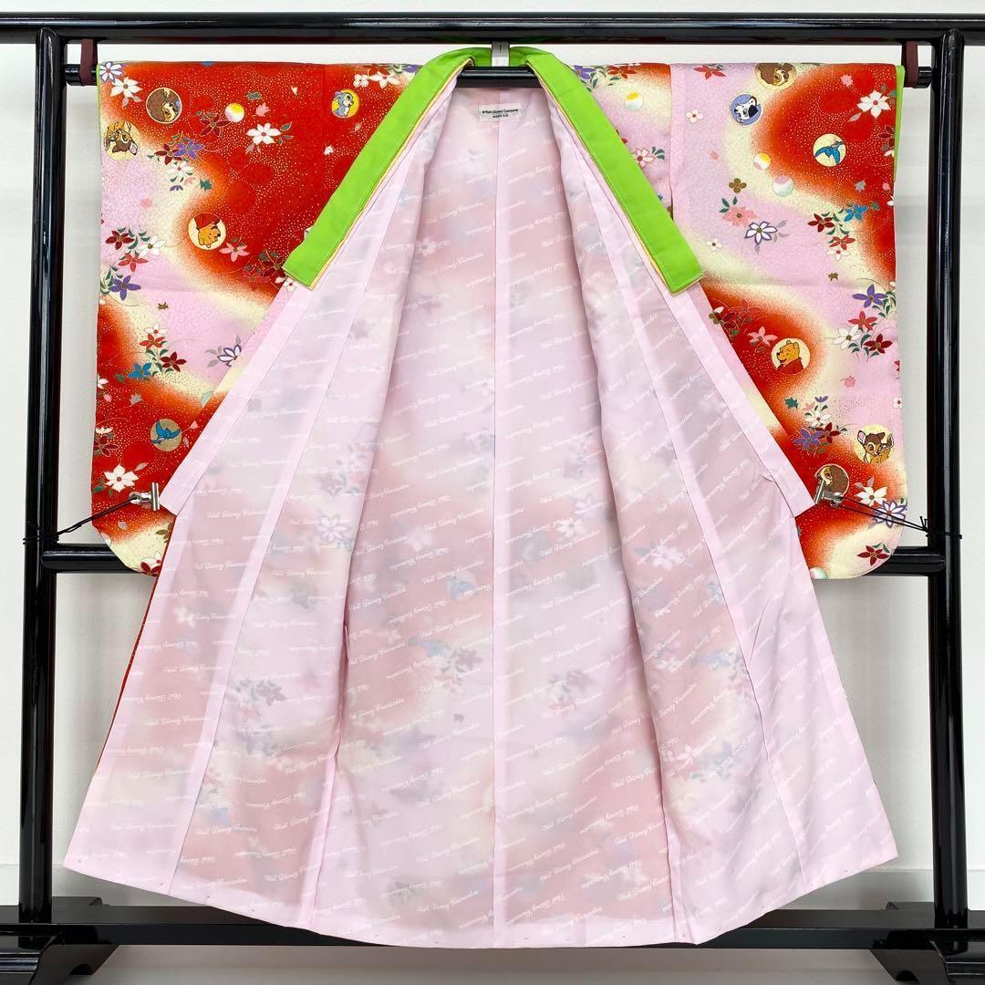 【着物と帯 時流】178ys◆七五三3才女 着物&被布コート公式Disney美品