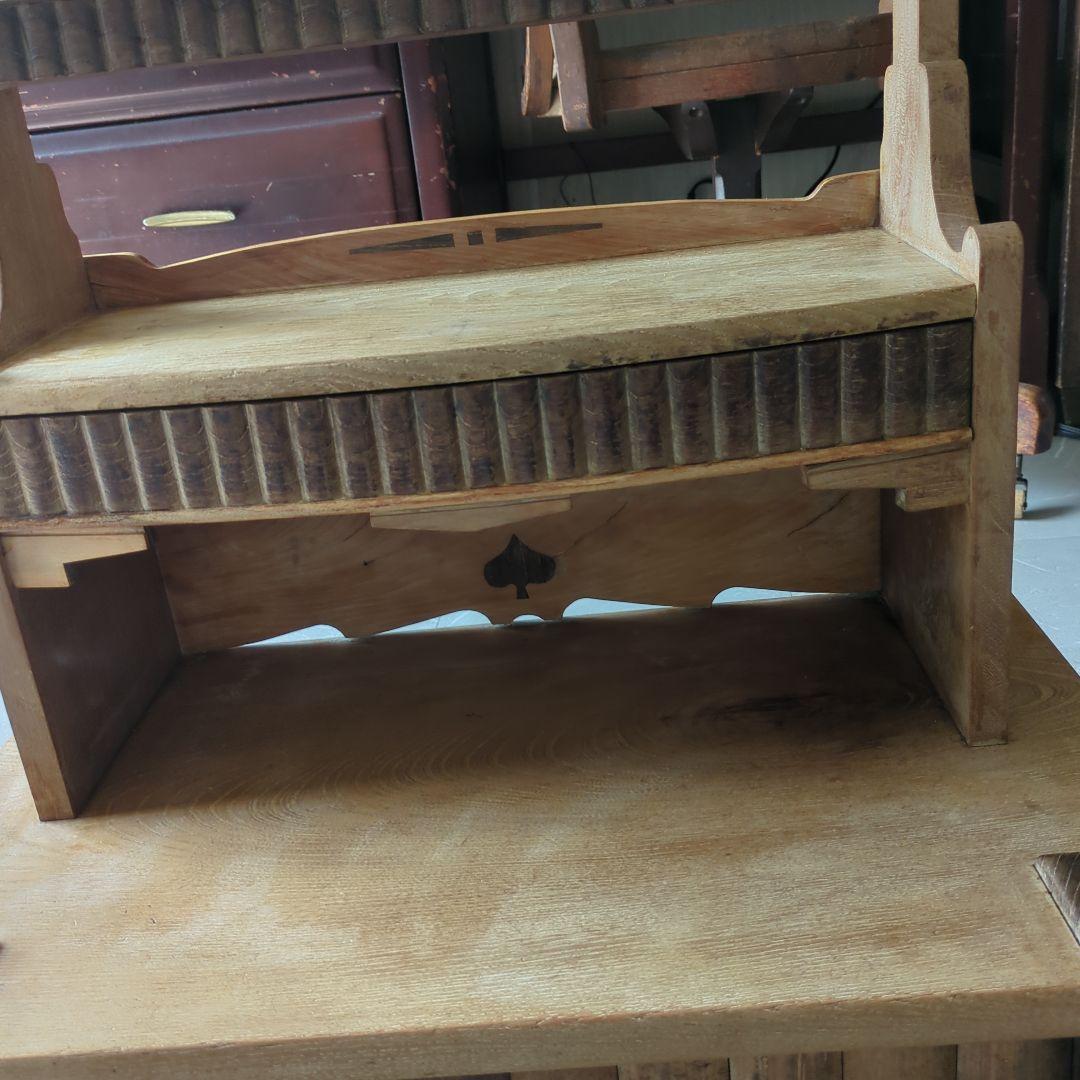 ブロカント古道具大正時代アンティークドレッサー　鏡台　姿見