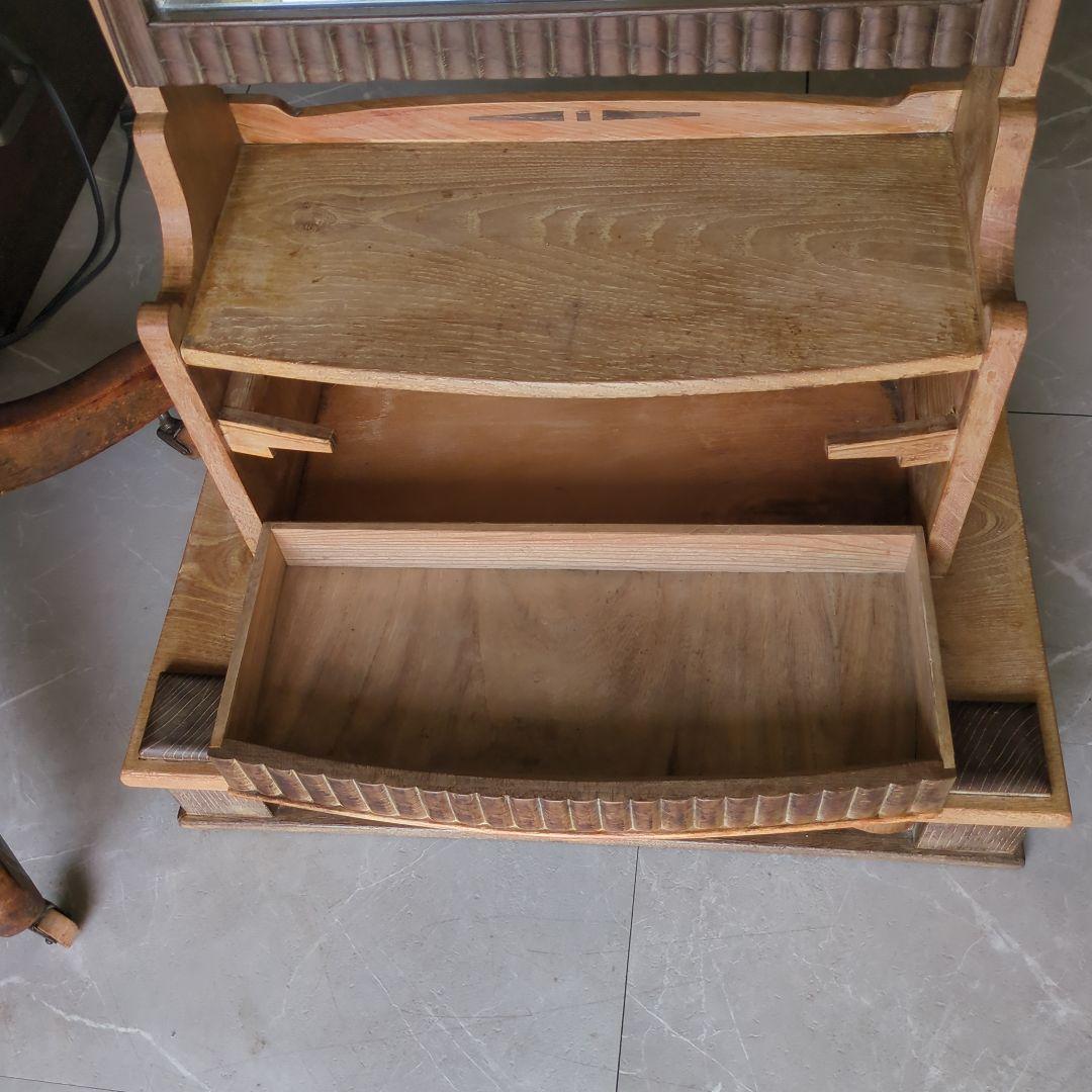 ブロカント古道具大正時代アンティークドレッサー　鏡台　姿見