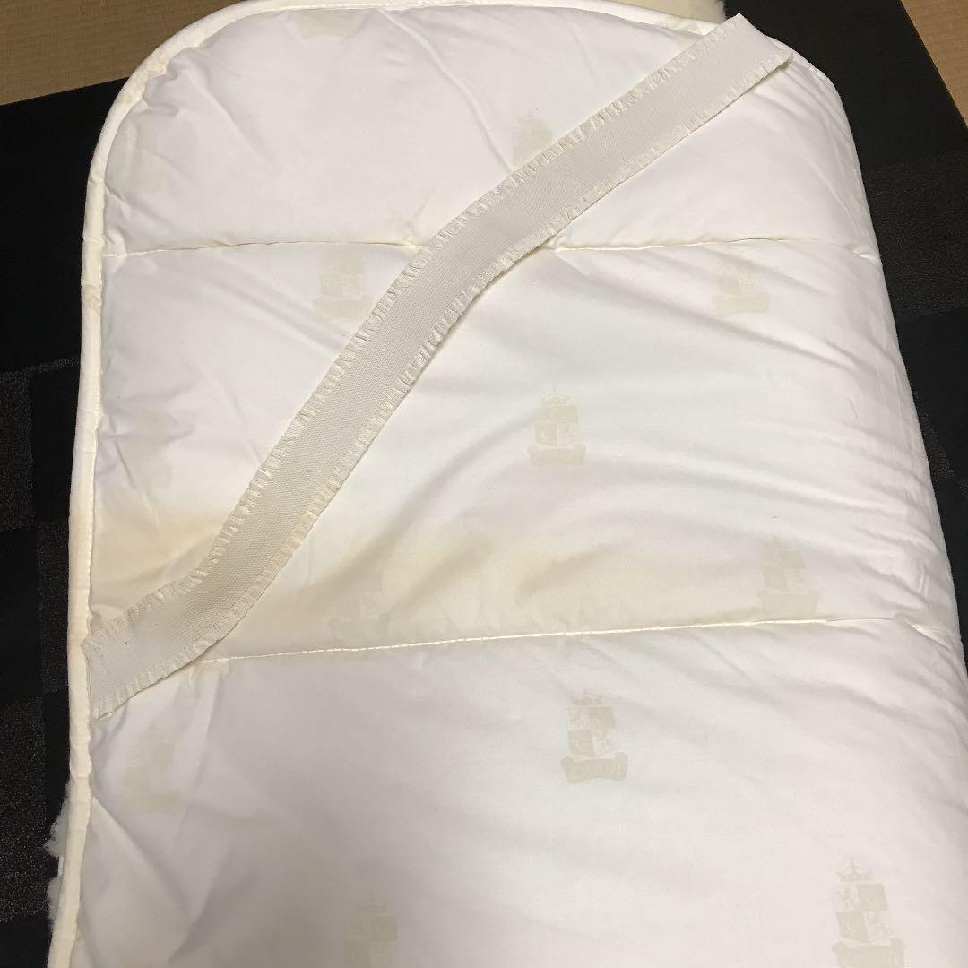 再値下　羊毛敷布団　シングルサイズ　コンパクトサイズ　三層構造敷布団マット　ラグ