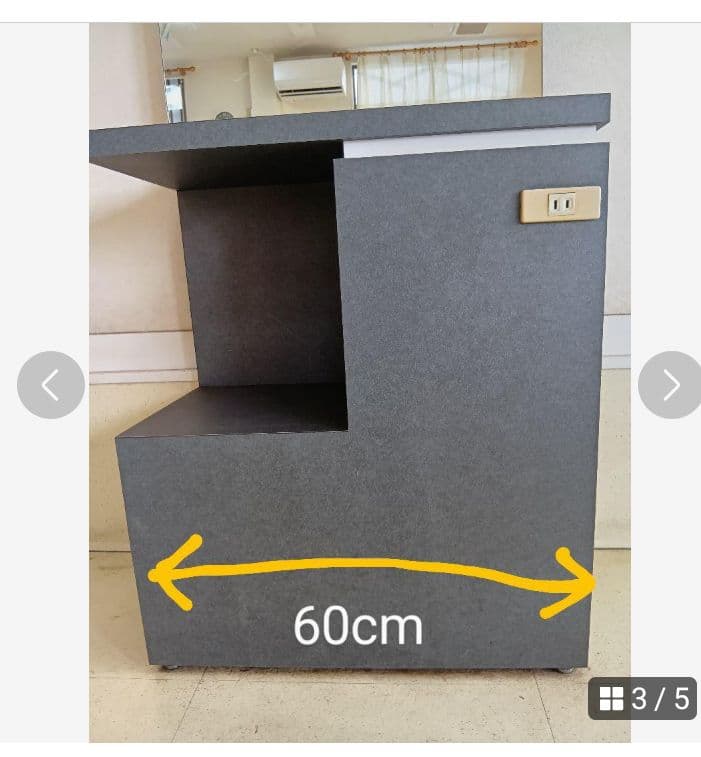 美容室セット面　鏡　収納ラック 170cm