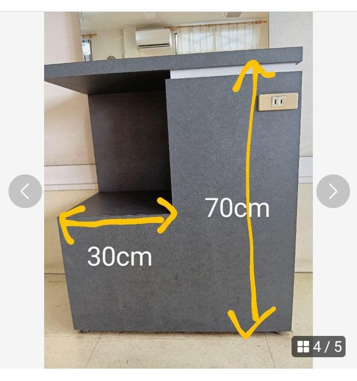 美容室セット面　鏡　収納ラック 170cm