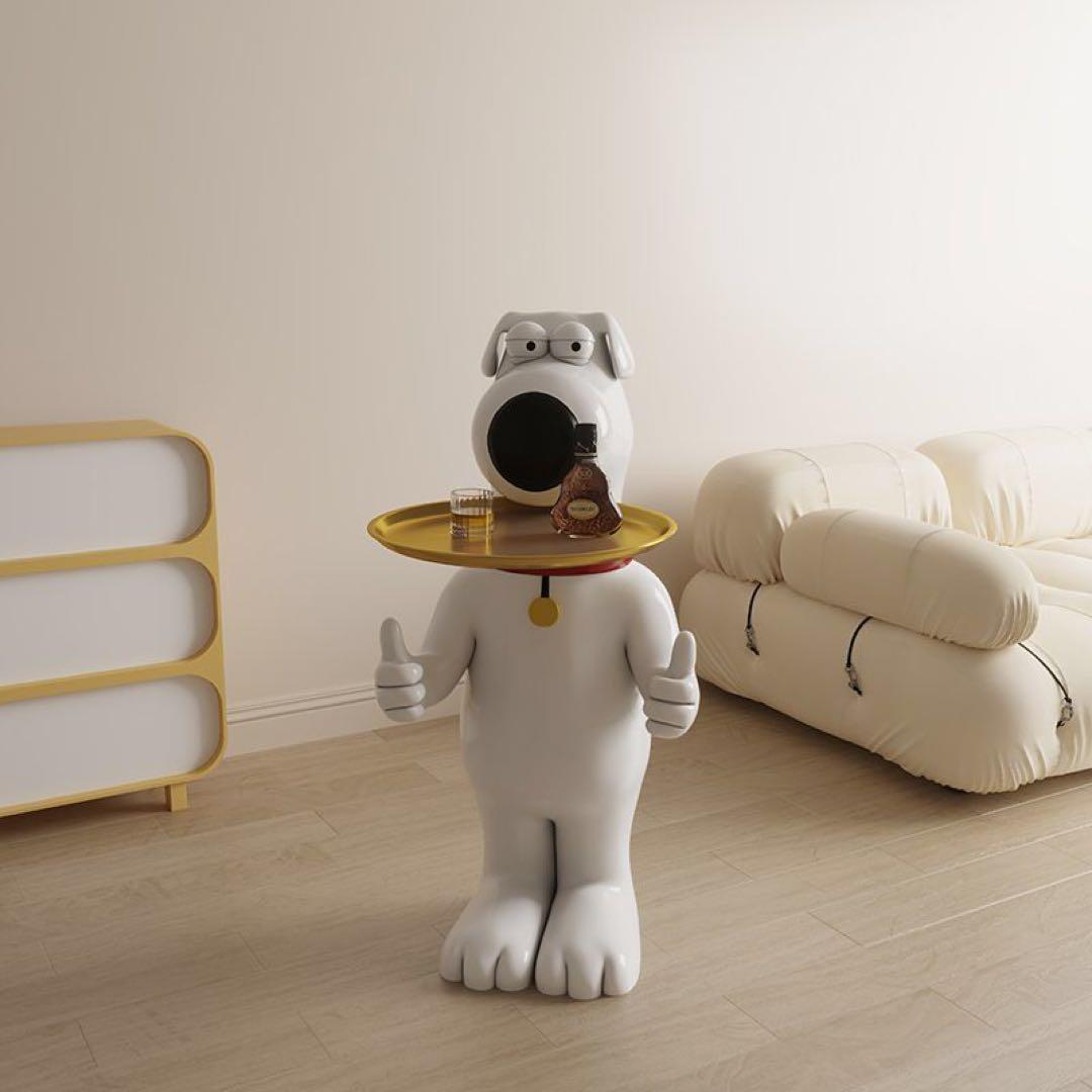 犬型サイドテーブル 95CM