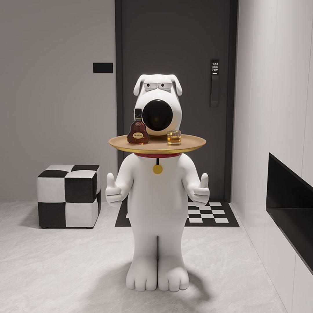 犬型サイドテーブル 95CM