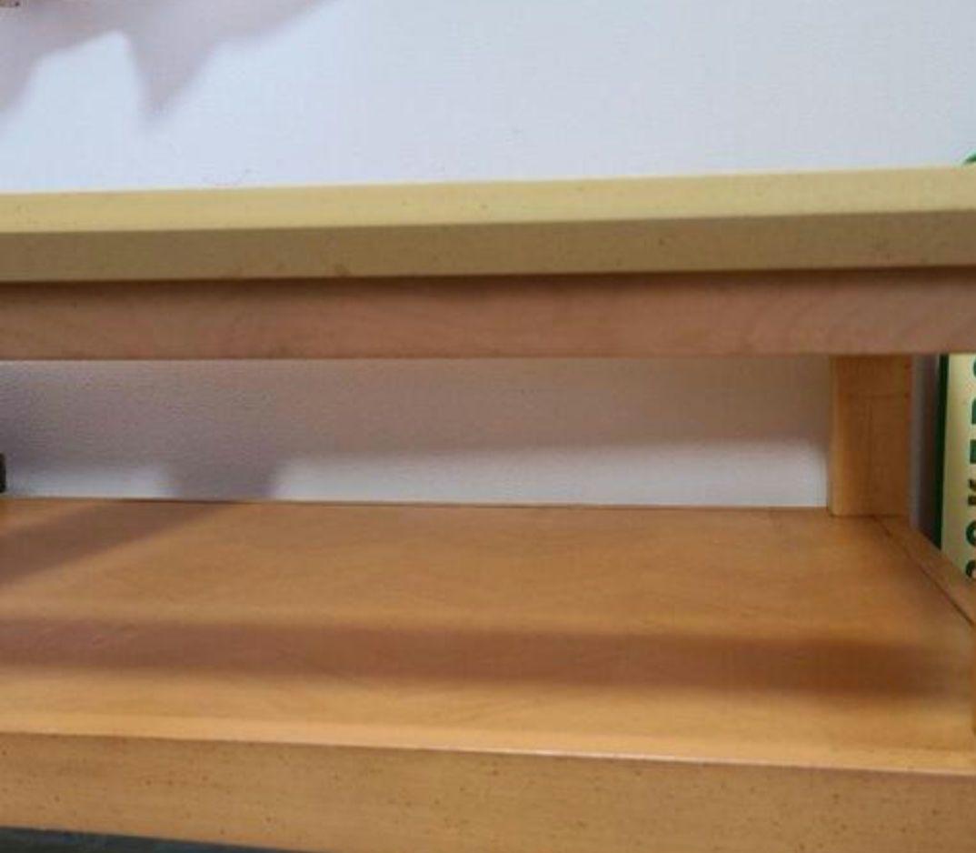 木製センターテーブル ガラス天板