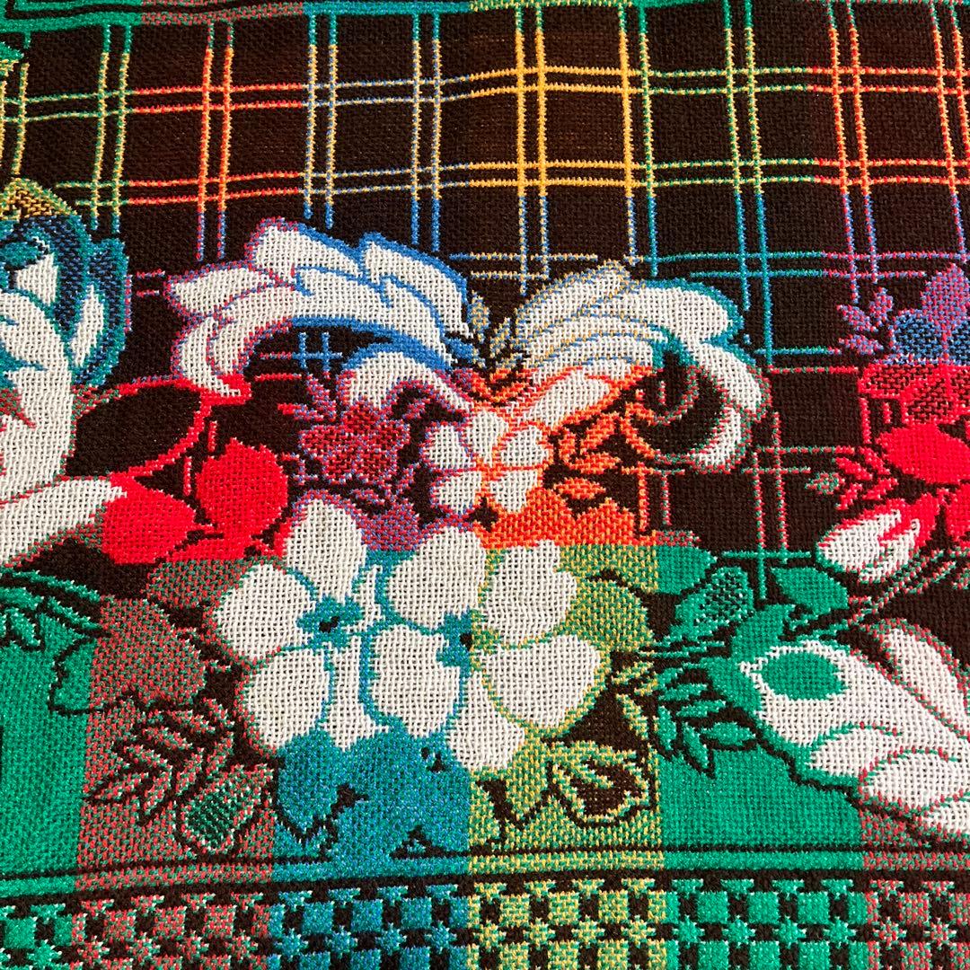 未使用レトロな厚手おしゃれなマルチカバー、200×250cm