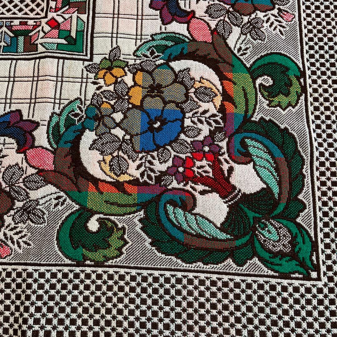 未使用レトロな厚手おしゃれなマルチカバー、200×250cm