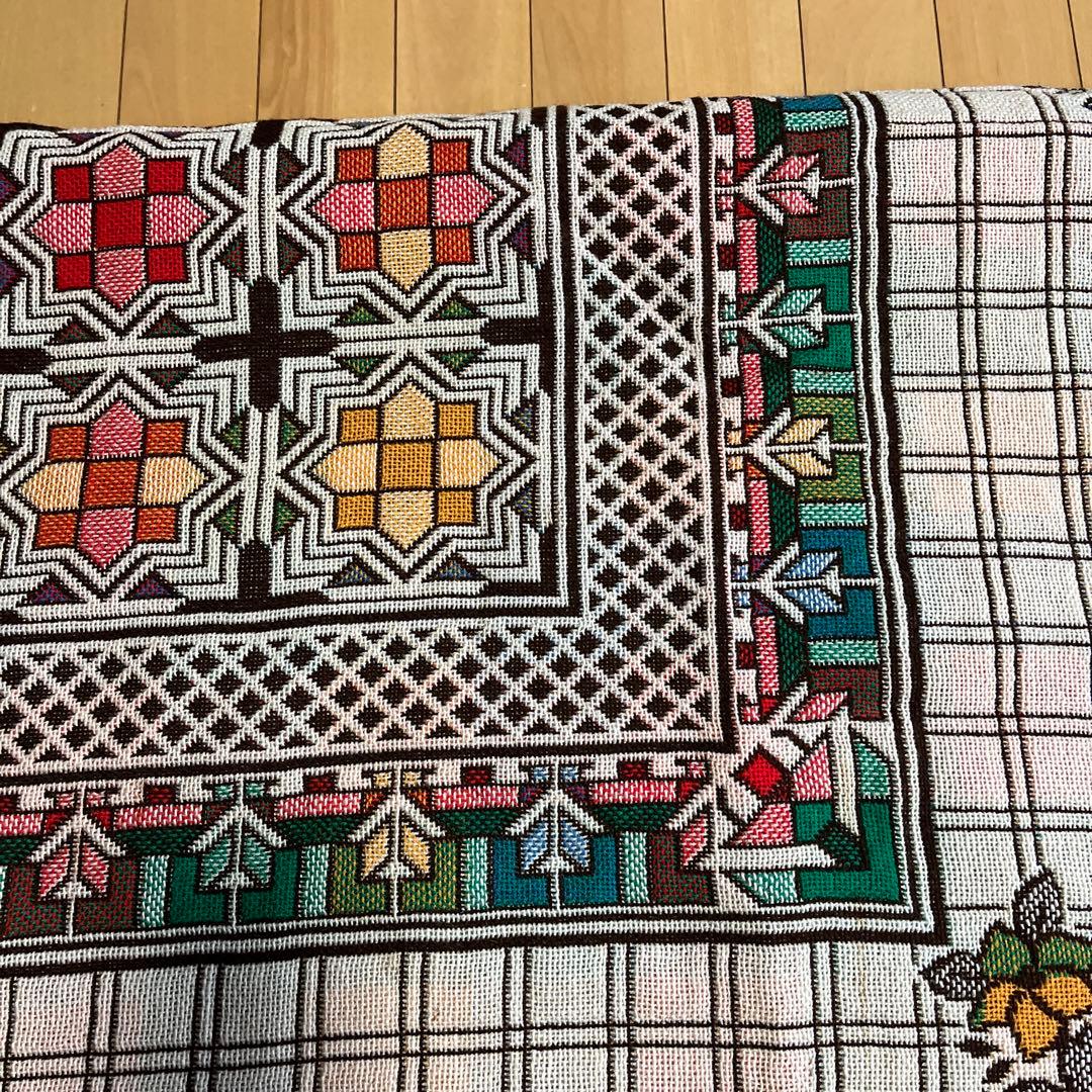 未使用レトロな厚手おしゃれなマルチカバー、200×250cm