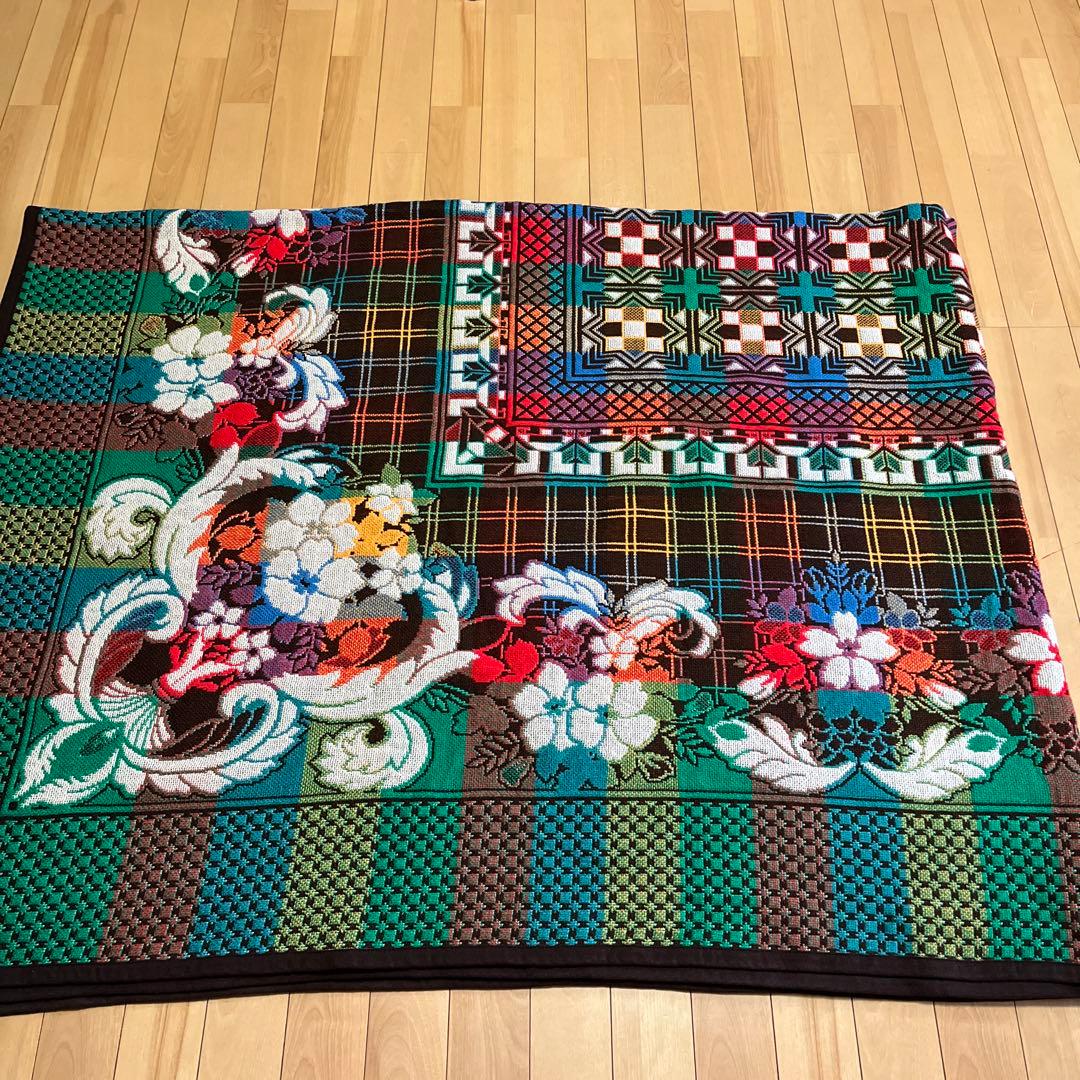 未使用レトロな厚手おしゃれなマルチカバー、200×250cm