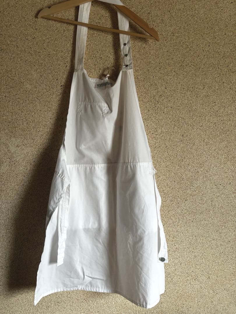 ササフラス　Landscaper Apron ホワイト　エプロン　セールsale