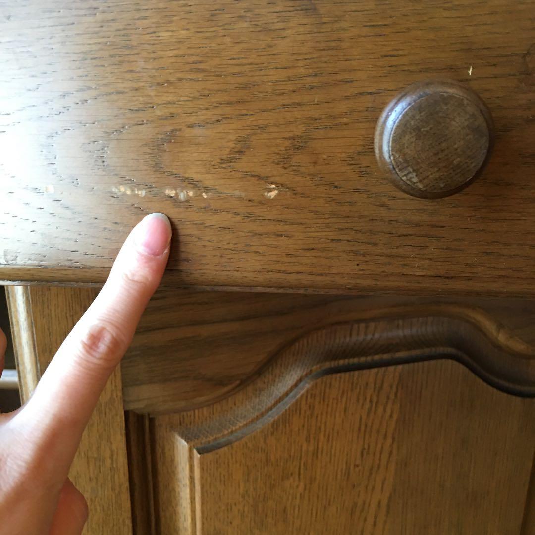 食器棚　オーク材　旭川 近藤工芸　無垢材