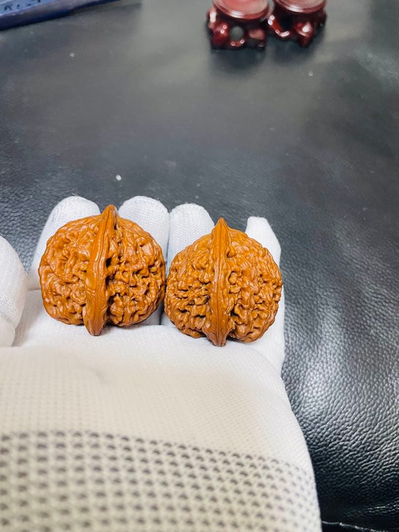 ❤️No.422遊ぶクルミ　文玩核桃 水龙纹（店主1年育てた)