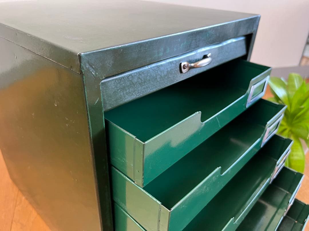 ヴィンテージ　WAKO スチールチェスト　シャッター　インダストリアル　工業系