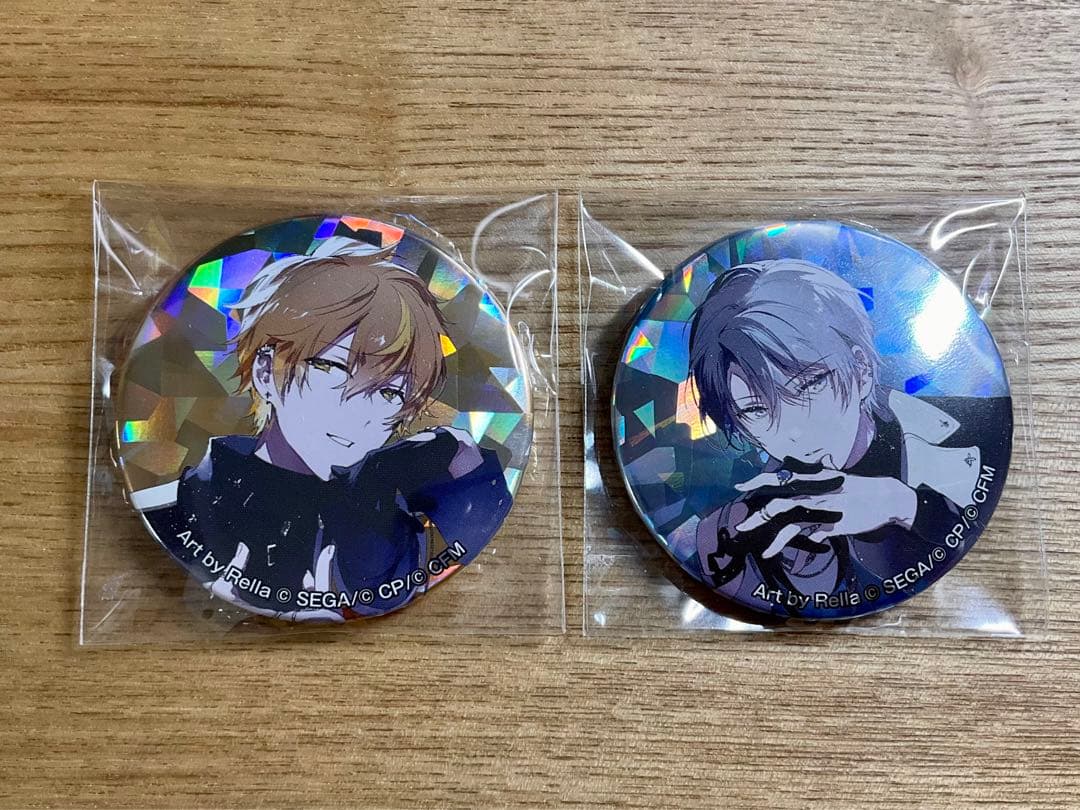 プロセカ 青柳冬弥 東雲彰人 セカイの宝石箱 宝石缶バッジ 2点セット