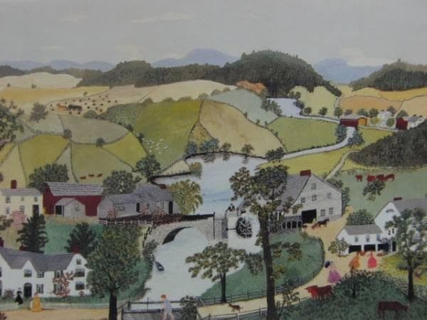 グランマ・モーゼス、ご褒美で買ったもの、希少画集画、額装付 - メルカリ