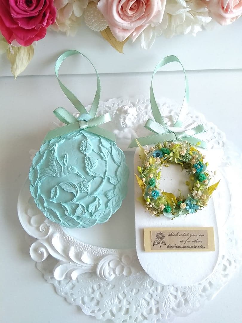 アロマストーンリーフ&flowerリースセット