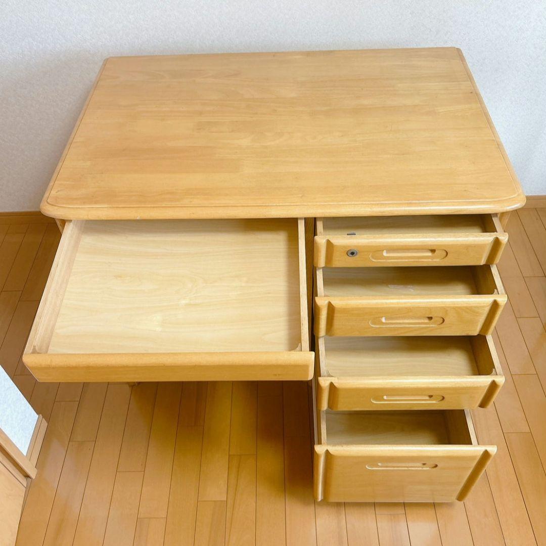 ナチュラルウッドデスク