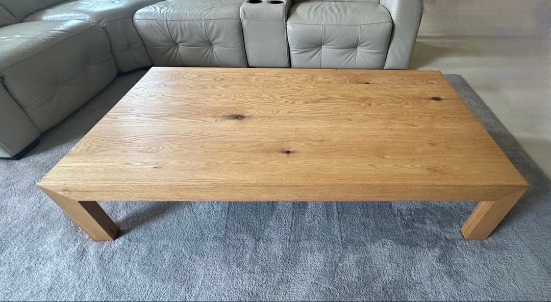 ヒラシマ　オーク　センターテーブル　美品✨