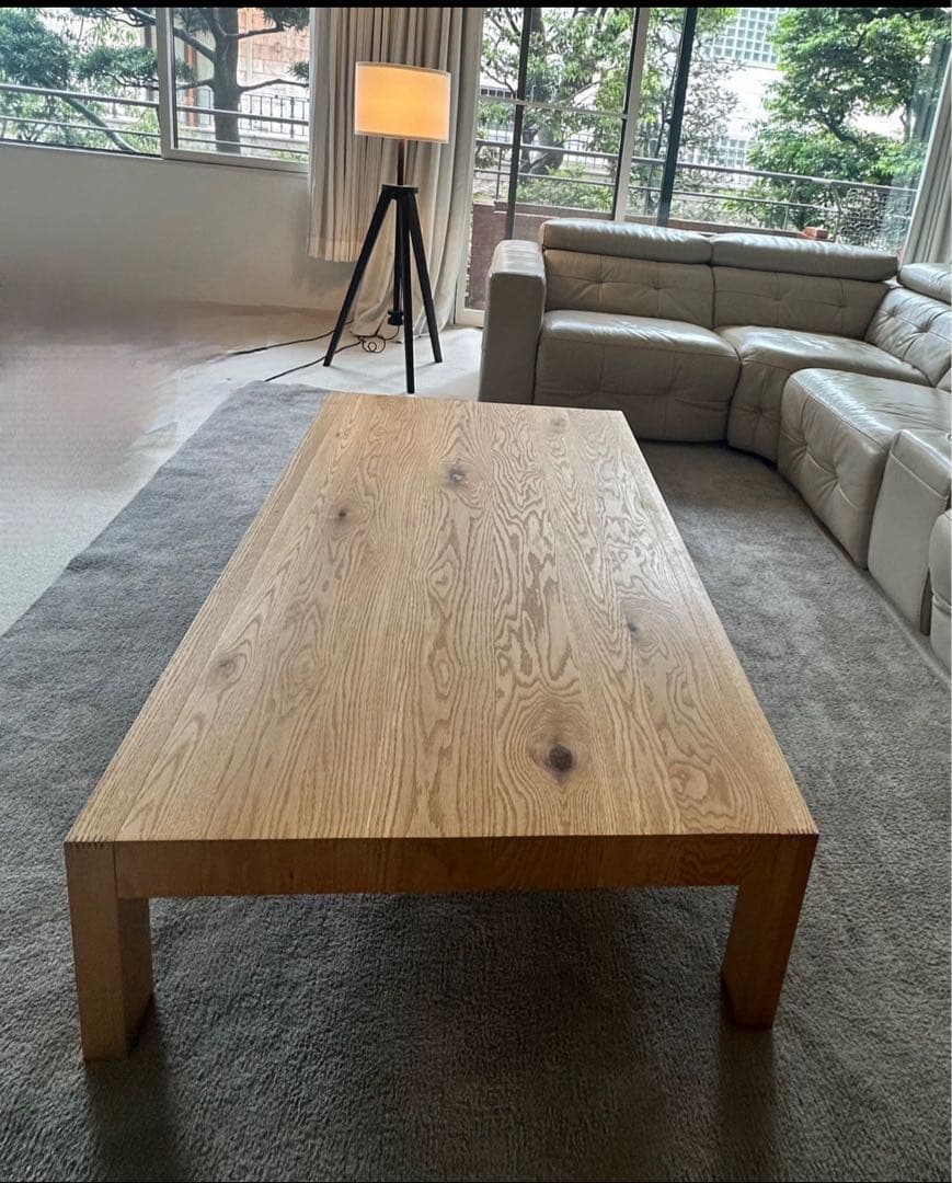 ヒラシマ　オーク　センターテーブル　美品✨