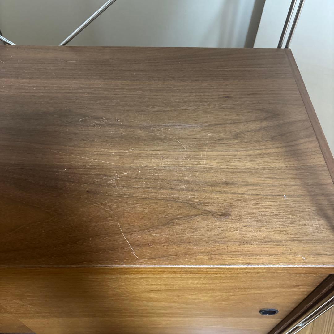 L*i様 無印良品 ステンレスユニットシェルフ ウォールナット棚 組立完成品