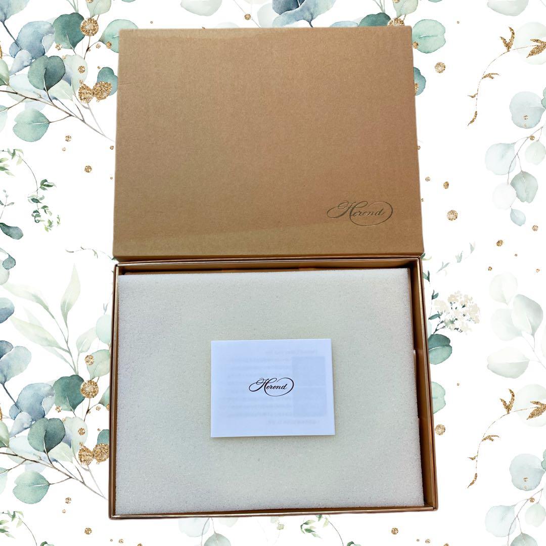 【★未使用品★】Herend ヘレンド　アポニー・グリーン ファンシーディッシュ