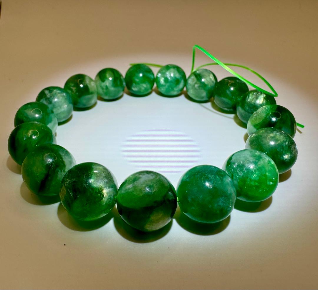 高品質 グリーンマイカ 12.5mm 内径17.5cm 貴重