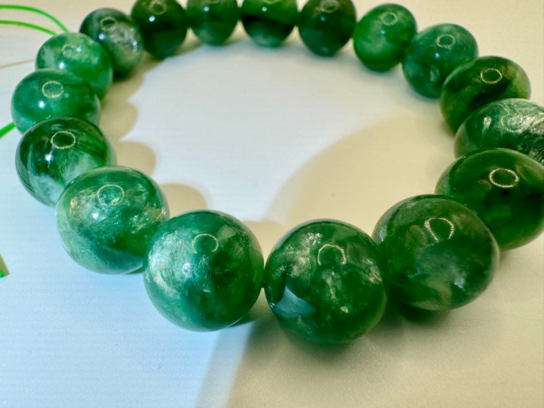 高品質 グリーンマイカ 12.5mm 内径17.5cm 貴重