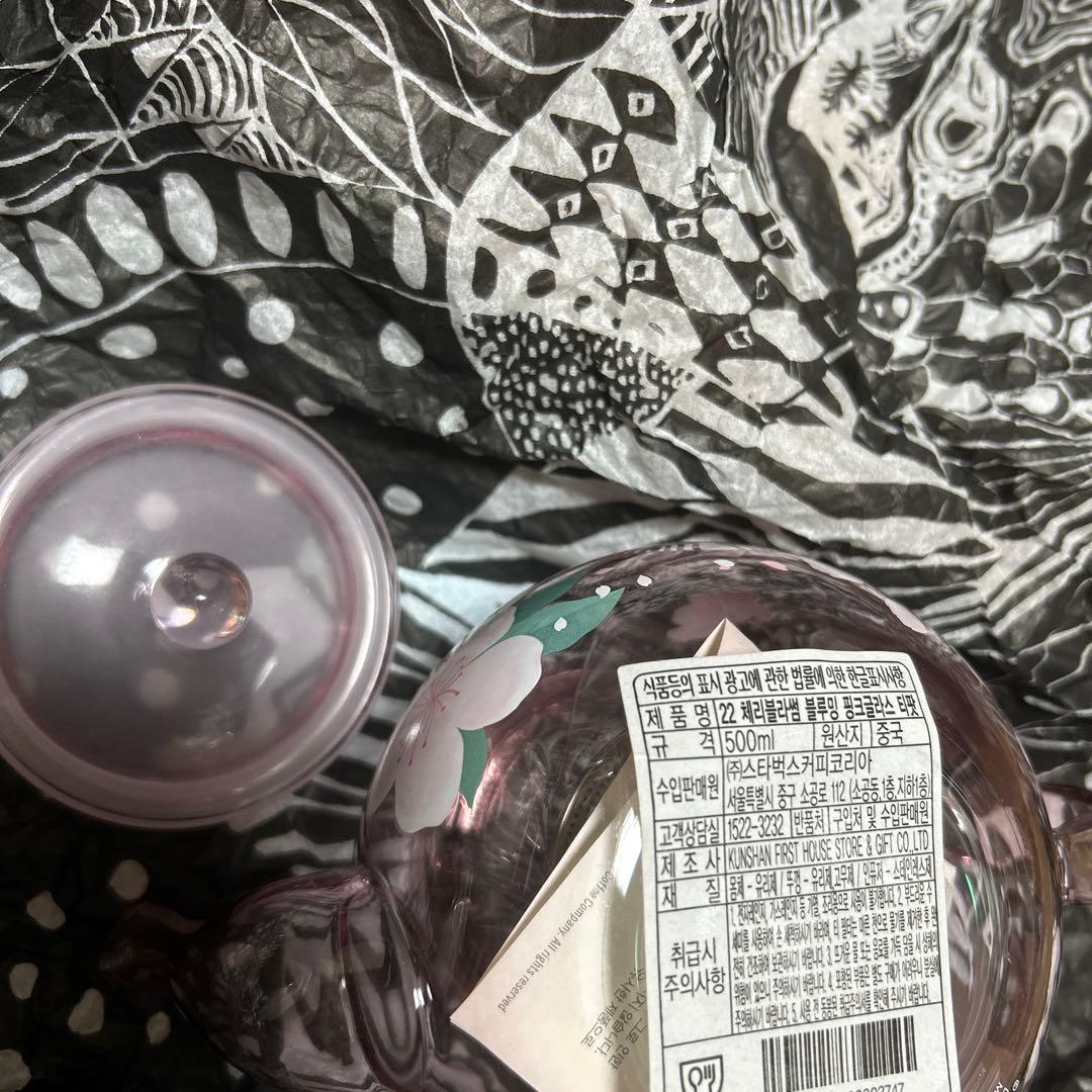 韓国スタバ　海外スターバックス　桜　さくら　ガラスティーポット　新品