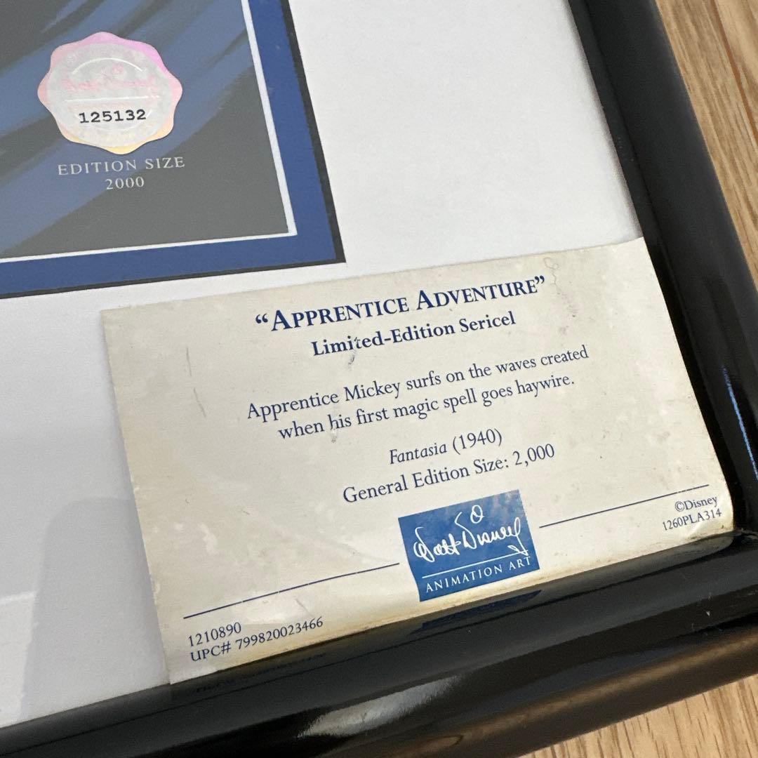 ディズニー ファンタジア ミッキー　弟子　セル画　限定2000 レア