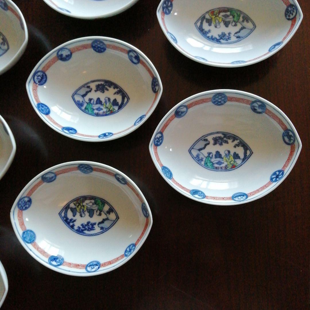 中国唐物　色絵向付　19客　14.5cm