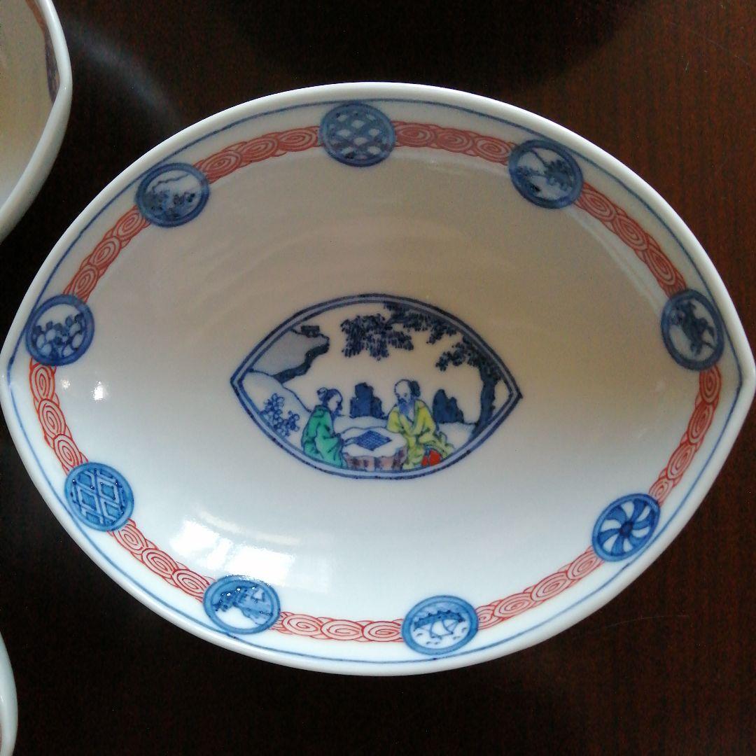 中国唐物　色絵向付　19客　14.5cm