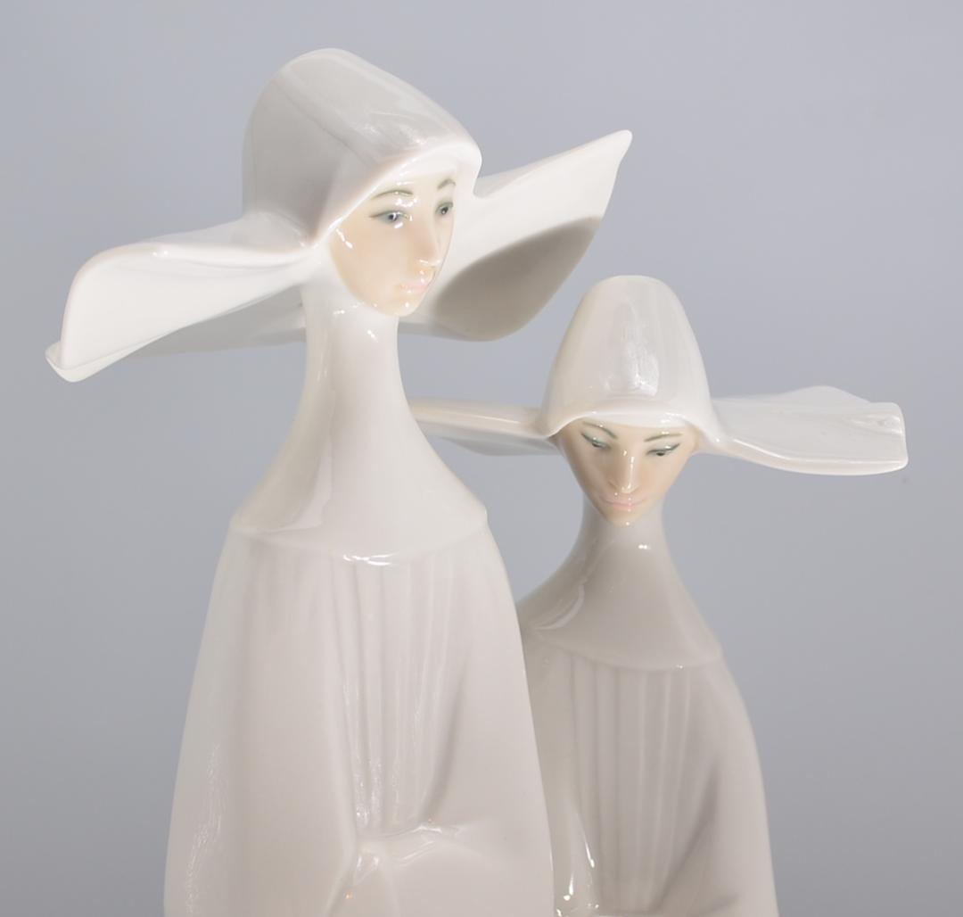 二人の尼僧　＃4611　★リヤドロ　スペイン　ポーセリン　絶版　ご成約済み