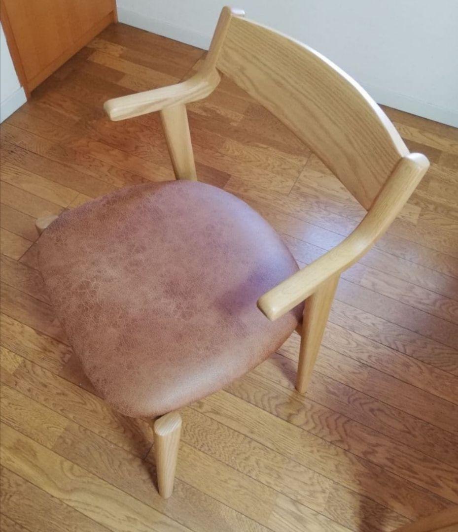 飛騨家具 イバタインテリア　セミアームチェア