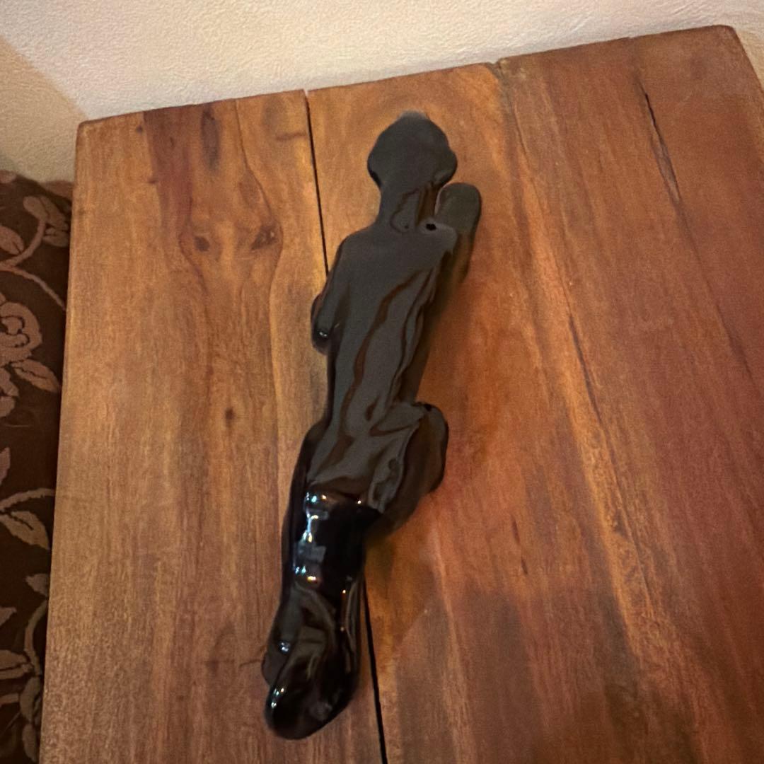 ブラックパンサー 陶器　置物　ミッドセンチュリー　ヴィンテージ　50-60s