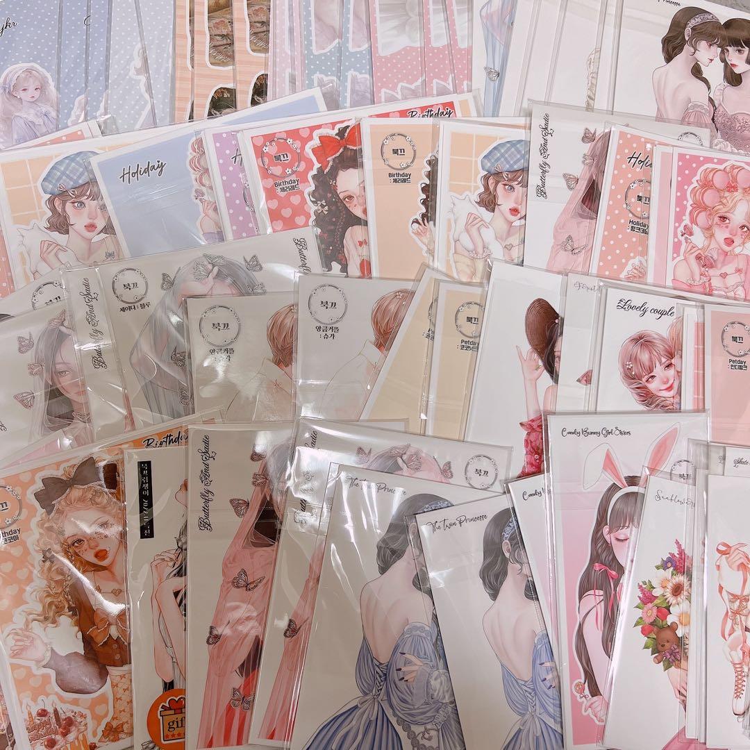 紙モノ コラージュ素材 デザペ マステ 海外 人物ステッカー まとめ売り