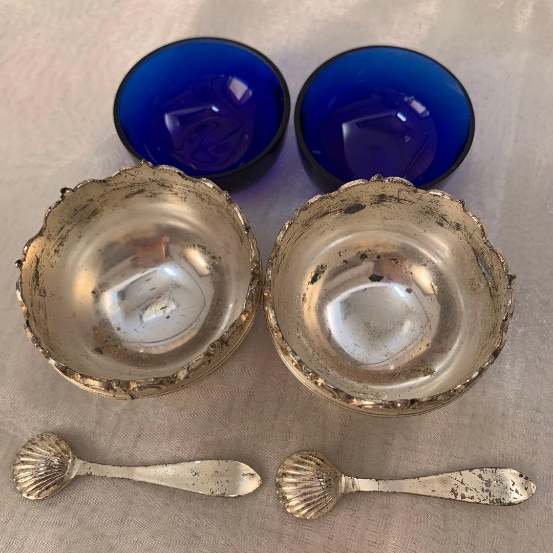 アンティーク　希少　銀製品　調味料入れ　骨董　日本製