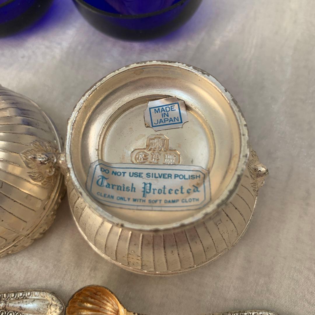 アンティーク　希少　銀製品　調味料入れ　骨董　日本製