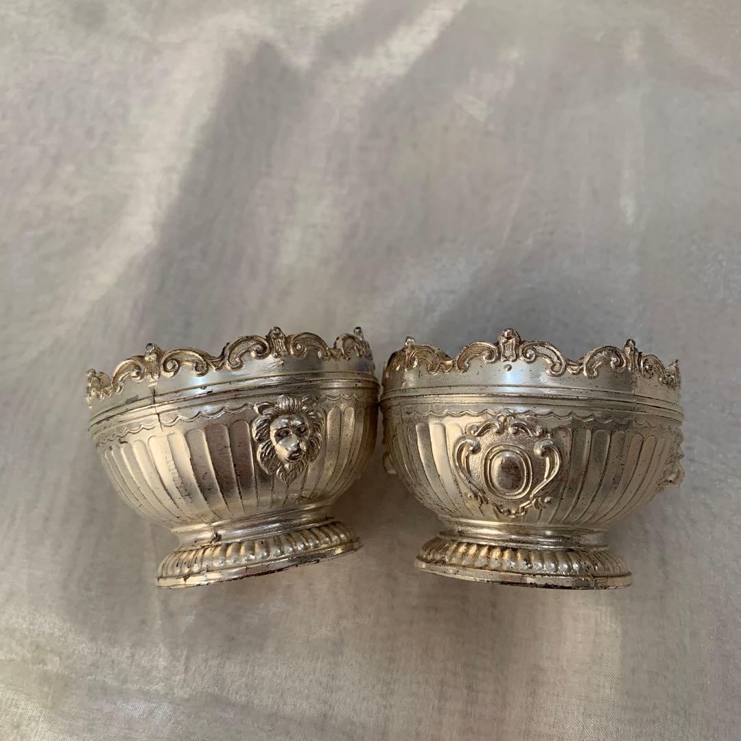 アンティーク　希少　銀製品　調味料入れ　骨董　日本製