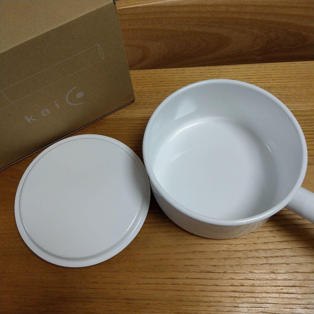 kaico カイコ 片手鍋 ホーロー 琺瑯 蓋付き