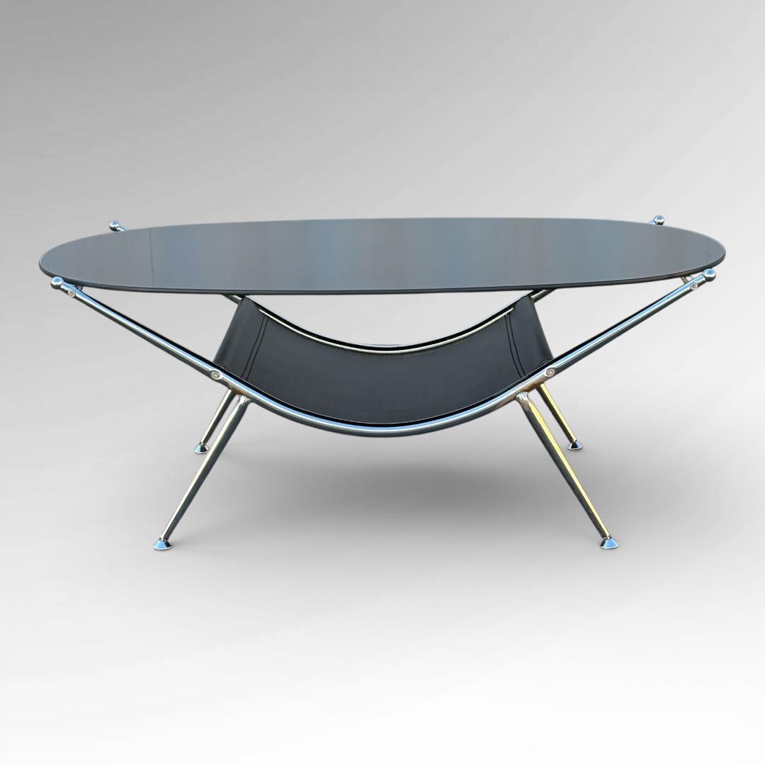 ガラステーブル ミッドセンチュリー レトロ スペースエイジ