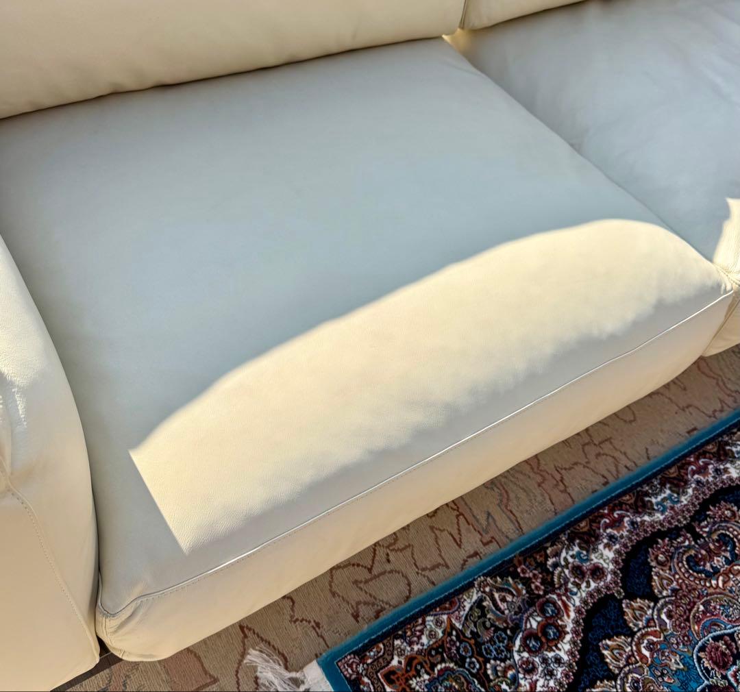 美品 IDC大塚家具 本革 erba 80万円 2人掛ソファ 奥山清行