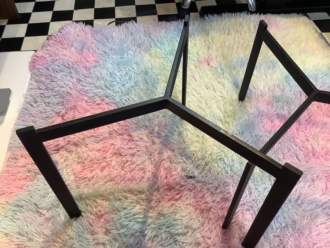 ガラスセンターテーブル　セパレートタイプ　丸テーブル