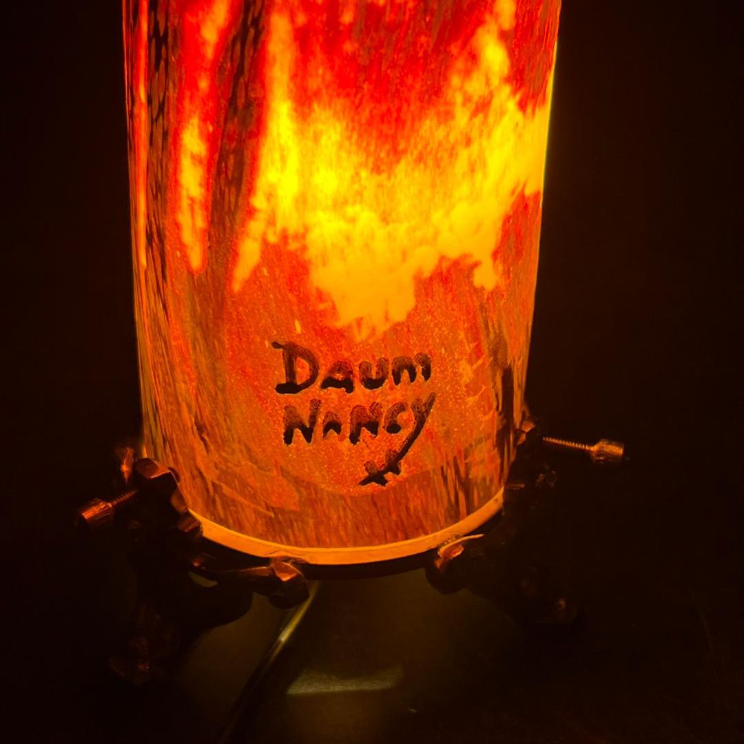 ドームナンシー 卓上照明 アンテルカレール 被せガラス 高さ18cm