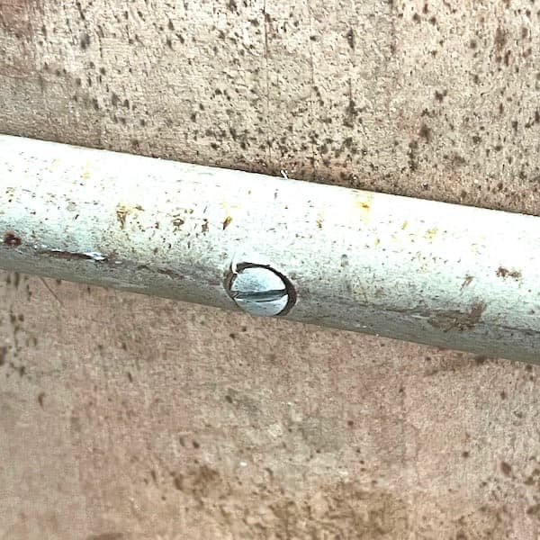 ビンテージ　サイドテーブル　アイアン＋ウッド　レトロ　ローテーブル