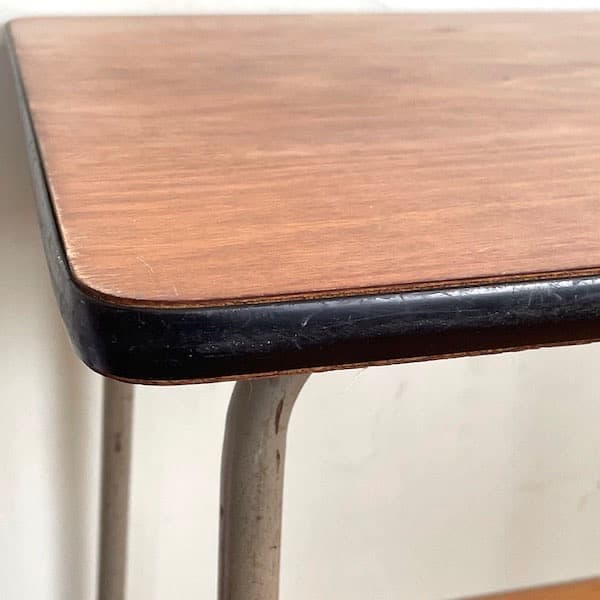 ビンテージ　サイドテーブル　アイアン＋ウッド　レトロ　ローテーブル