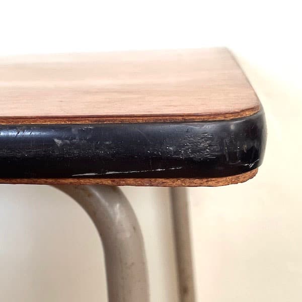 ビンテージ　サイドテーブル　アイアン＋ウッド　レトロ　ローテーブル